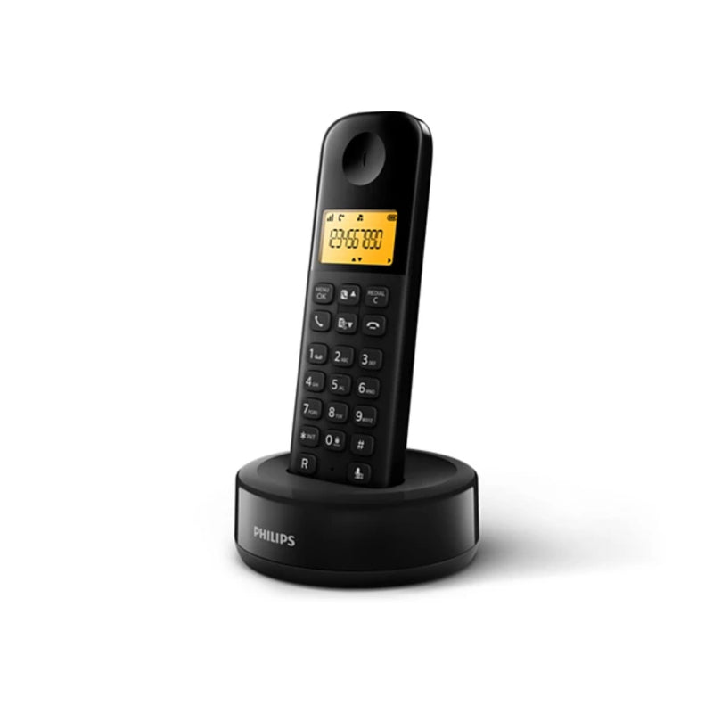 Philips D1601B/63 Cordless Telephone - Black