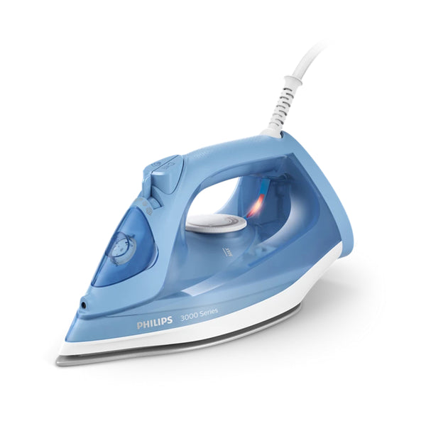 Philips Steam Iron Powerful steam to tackle every crease 2200W - DST3020 - Blue

