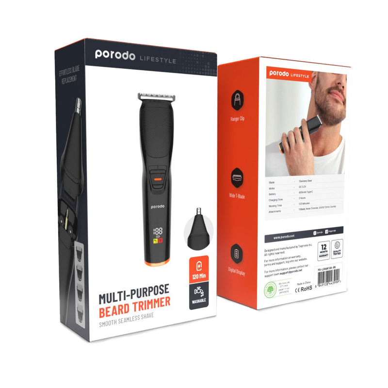 Porodo Lifestyle Multi-purpose Beard Trimmer And Smooth Seamless Shave