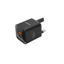 بورودو شاحن PD 20 وات المملكة المتحدة مع كابل من النوع C إلى Lightning - أسود