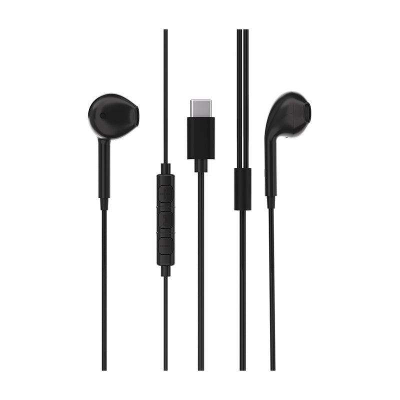 Powerology Type-C Connector Stereo Earphone 1.2M 4Ft HD Sound