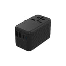 Powerology Universal Adapter 140W X2 Type C port and X2 USB A 15W port - Black