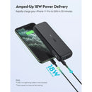 شاحن متنقل RAVPower PD Pioneer 15000mAh 30W ثنائي المنافذ USB-C - أسود