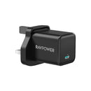 RAVPower PD Pioneer 20W Wall Charger - RP-PC167 - Black