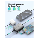 RAVPower Power Bank 10000mAh 20W – 2-Port with Built-in USB-C Cable – Black