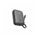RAVPower Power Bank 10000mAh 20W – 2-Port with Built-in USB-C Cable – Black
