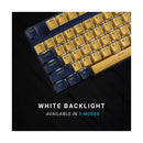 لوحة مفاتيح الألعاب الميكانيكية رابو V500 برو سيريز 104 - أزرق وأصفر