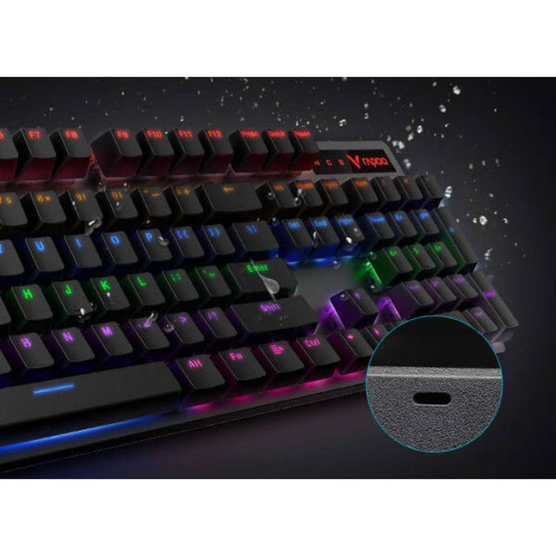 Rapoo V500Pro Backlit Mechanical Gaming Keyboard - Black