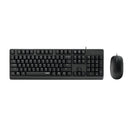 Rapoo X130Pro Wired Optical Mouse - Keyboard Combo - Black