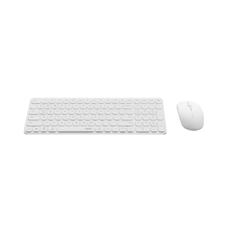 Rapoo Ultra-Slim Multi-Mode Wireless Keyboard & Mouse Combo - 9320M white 1
