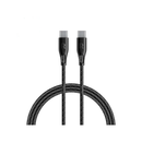 RavPower Cable -2m-60w Nylon Braid USB-C to USB-C-RP-CB1031 - Black