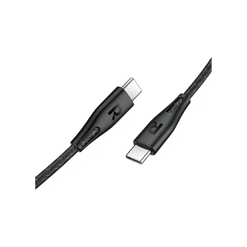 RavPower Cable -2m-60w Nylon Braid USB-C to USB-C-RP-CB1031 - Black 2