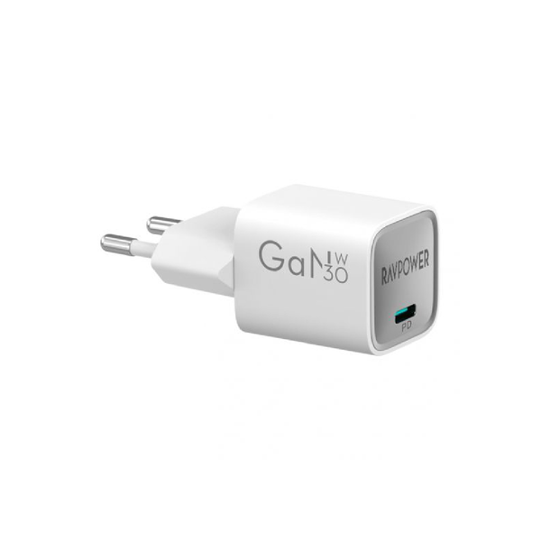 RavPower Charger 30w Gan5.0- PD Pioneer - RP-PC1056 - White