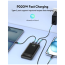 RavPower Power Bank 10000mAh - 20w - 3-Port - Smart Digital - Black