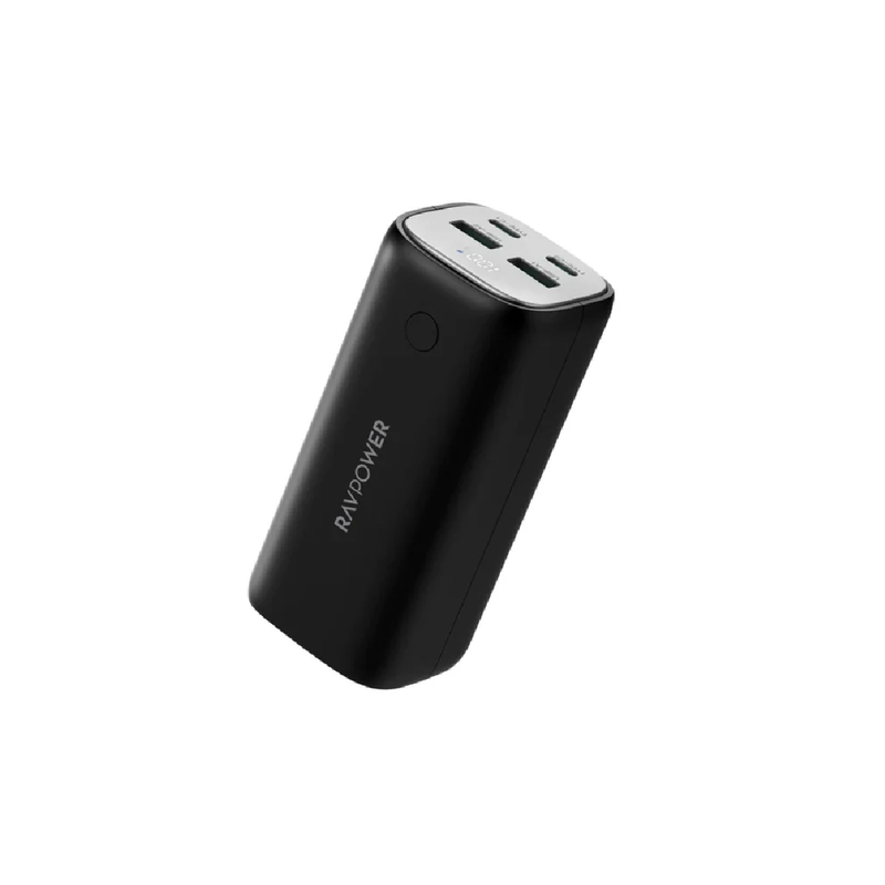 RavPower Power Bank 20000mAh 70W - 4-Port - Black