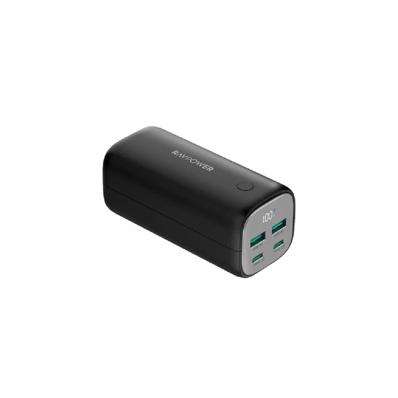 RavPower Power Bank 20000mAh 70W - 4-Port - Black