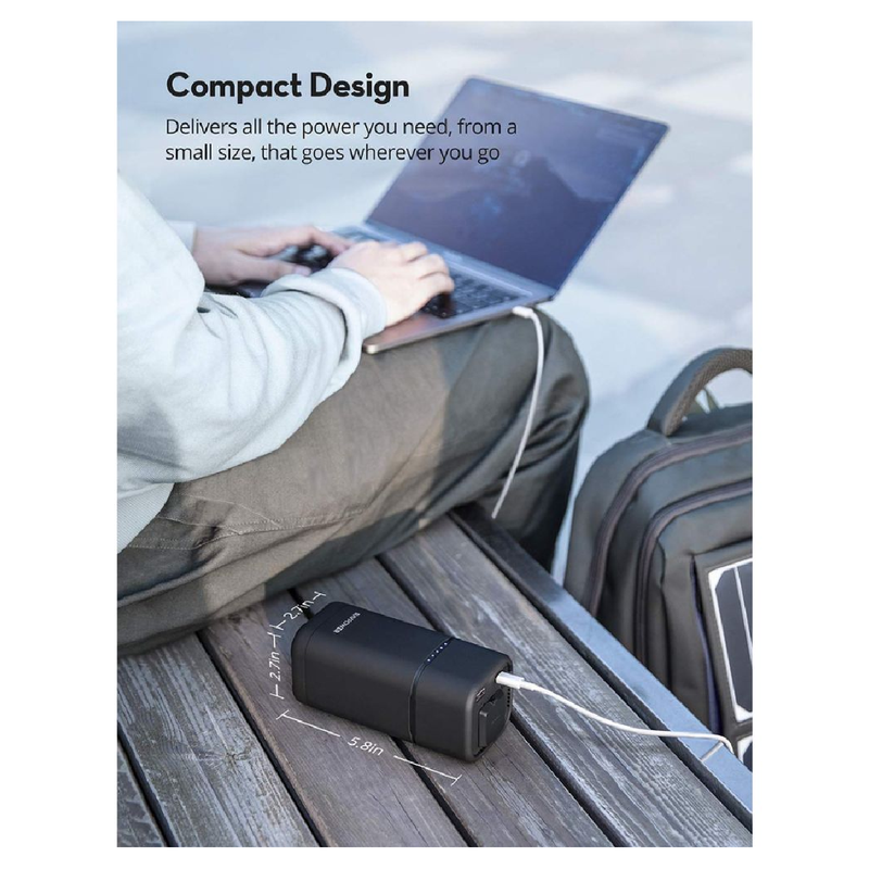 RavPower Power Bank 20000mAh 80W 2-Port - Power House - Black