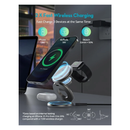 RavPower Premium Foldable Magnetic 3in1 Charging Station - Silver