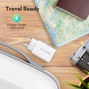 شاحن حائط راف باور بي دي بايونير 20 واط بمنفذين - أبيض