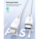 راف باور كابل Type C إلى لايتنج بطول 2 متر، RP-CB1017 - أبيض