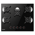 Raylamon JY-MG5001 Built-in Gas Hob 8mm Tempered Glass - Black