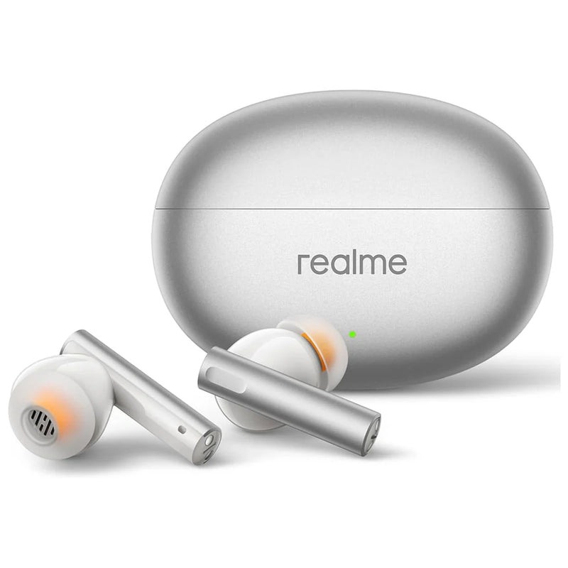 Realme Buds Air 6 TWS Earbuds Green 12.4 mm deep Bass Driver - Silver