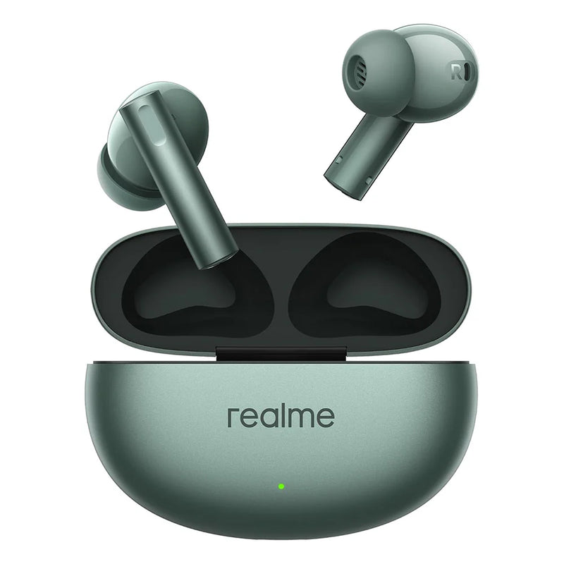 Realme Buds Air 6 TWS Earbuds Green 12.4 mm deep Bass Driver - Forest Green