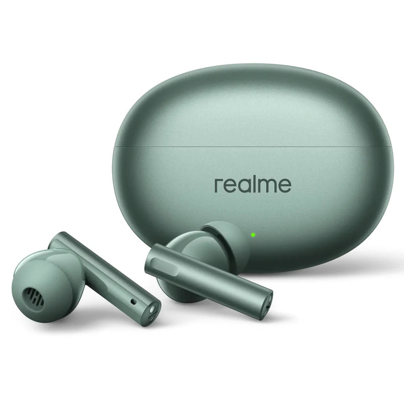 Realme Buds Air 6 TWS Earbuds Green 12.4 mm deep Bass Driver - Forest Green