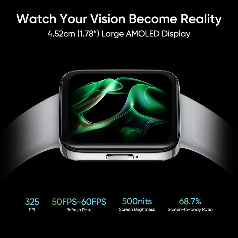 Realme Watch 3 Pro, AMOLED, GPS - Grey