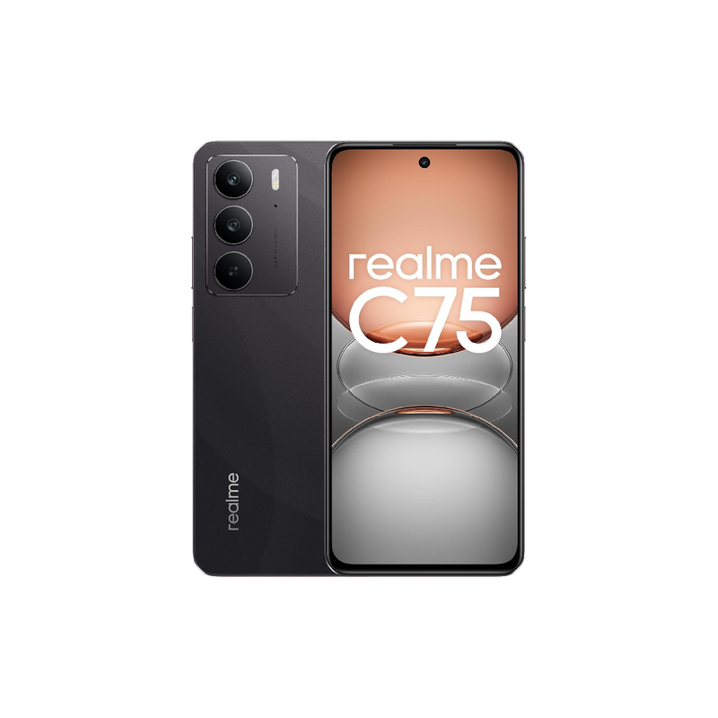 ريلمي C75، 256 جيجابايت، 8 جيجابايت رام، ثنائي الشريحة، 4G LTE - أسود ستورم 