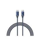 Recci Cable 100W Type-C to Type-C Braided Fabric Fast Charging Cable 1.2m - RSO9CC - Blue