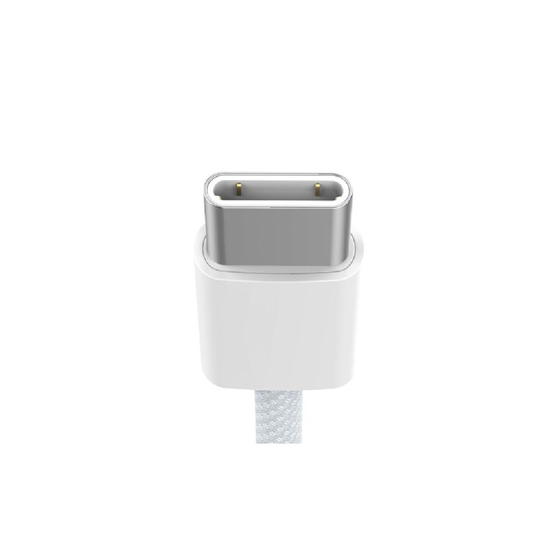 Recci Cable PD60W Type-C to Type-C 1.2M (EMI CLIPS, 48 BRAIDED WIRE) - RS13CC - White 2