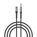 Recci Lightning To AUX 3.5mm Audio cable, 1.2M- RDS-A26 - Black