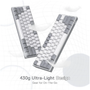 Redragon K617 Fizz RGB Wired Mechanical Gaming Keyboard - White/Gray