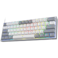 Redragon K617 Fizz RGB Wired Mechanical Gaming Keyboard - White/Gray