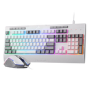 Redragon S151 Gaming Essentials Wired Keyboard & Mouse Bundle - White/Gray