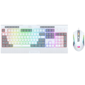 Redragon S151 Gaming Essentials Wired Keyboard & Mouse Bundle - White/Gray