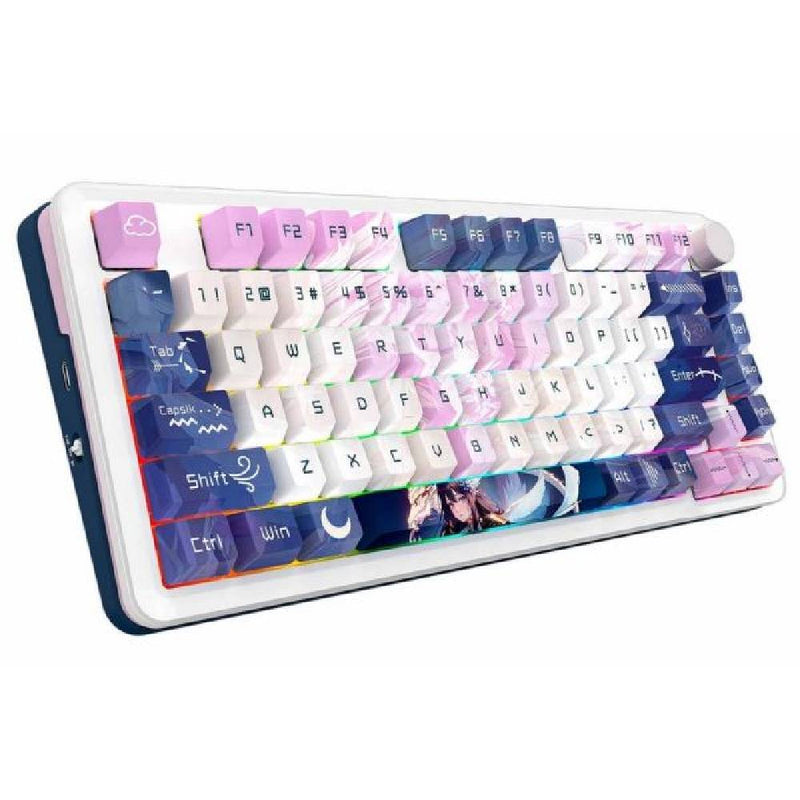 Redragon Cyrus PRO Gaming Keyboard Wireless 75% Gasket mounted, hot-swappable - White