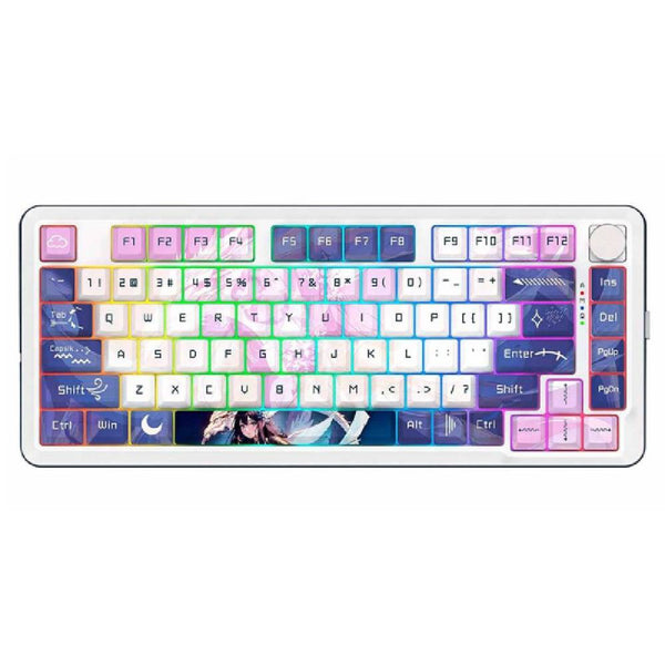 Redragon Cyrus PRO Gaming Keyboard Wireless 75% Gasket mounted, hot-swappable - White