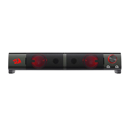 Redragon GS550 Orpheus PC Gaming Speakers, 2.0 Channel Stereo Desktop Computer Sound Bar with Compact Maneuverable Size - Black