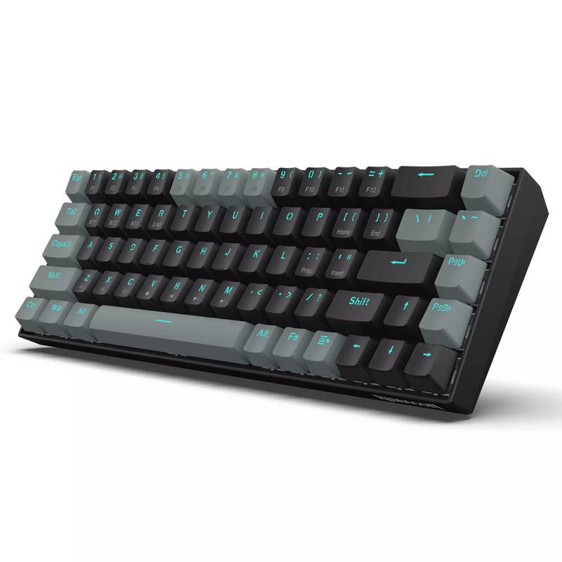 Redragon Gwern Dual Mode Wireless Bluetooth Mechanical Keyboard - Red Switch, Black/Grey