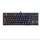 لوحة مفاتيح الألعاب الميكانيكية Redragon Kumara Rainbow Blue Switch K552LGY-R - أسود