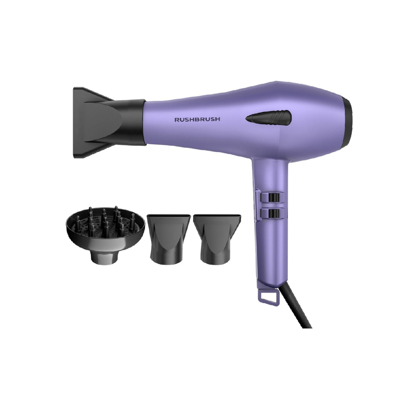 Rush Brush D3 Turbo Dryer, 3 Heat & 2 Speed - Purple