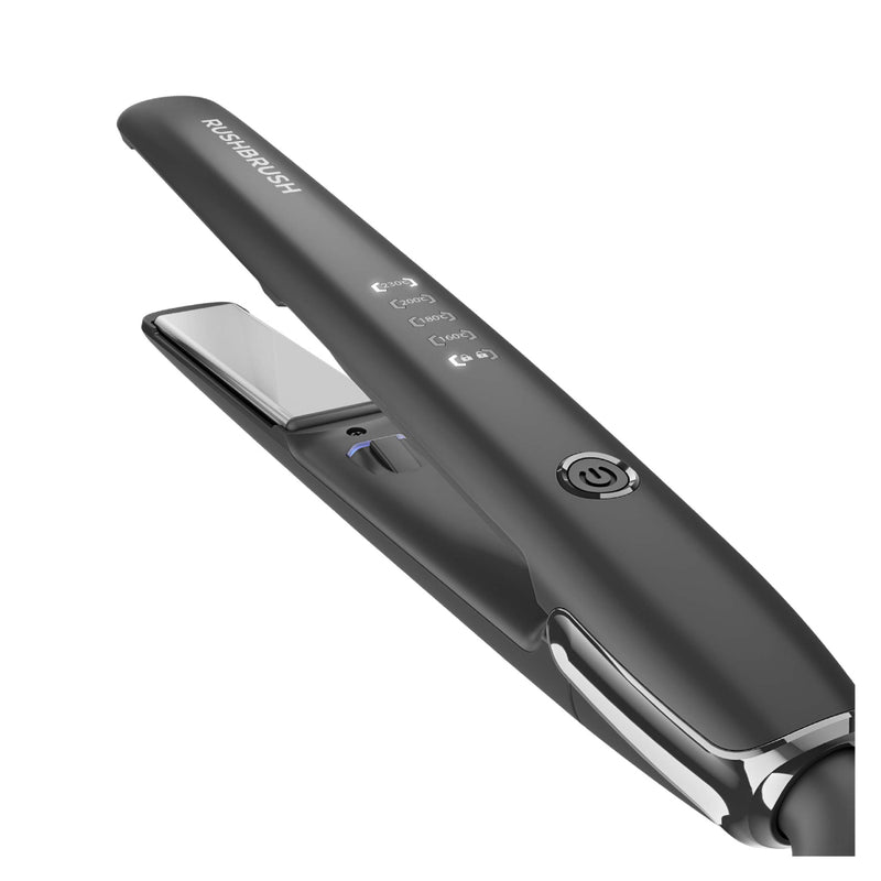 Rush Brush X3 Glam Hair Straightener - Black