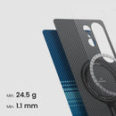 جراب بيتاكا المنسوج باللمس لهاتف سامسونج جالاكسي إس 25 ألترا - أزرق 