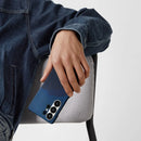 حافظة PITAKA منسوجة باللمس لهاتف Samsung Galaxy S25 Ultra، بدون مشكلة - أزرق 