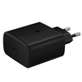 سامسونج محول طاقة 45 وات، تصميم صغير الحجم، كابل USB C إلى C - أسود