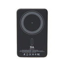SIA MagOn Magnetic Power Bank Slim Design PD 20W, Wireless Charging 15W, 10000mAhs