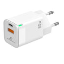 System Max SM-30AC Charger Mini PD 30W USB-C -USB-A GAN Cable - White