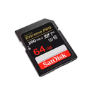 SanDisk 64GB Extreme PRO SDXC UHS-I Card Speed UP TO 200MB/s - Black